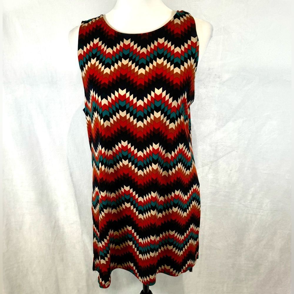 Jules & Leopold geo print tunic top size medium